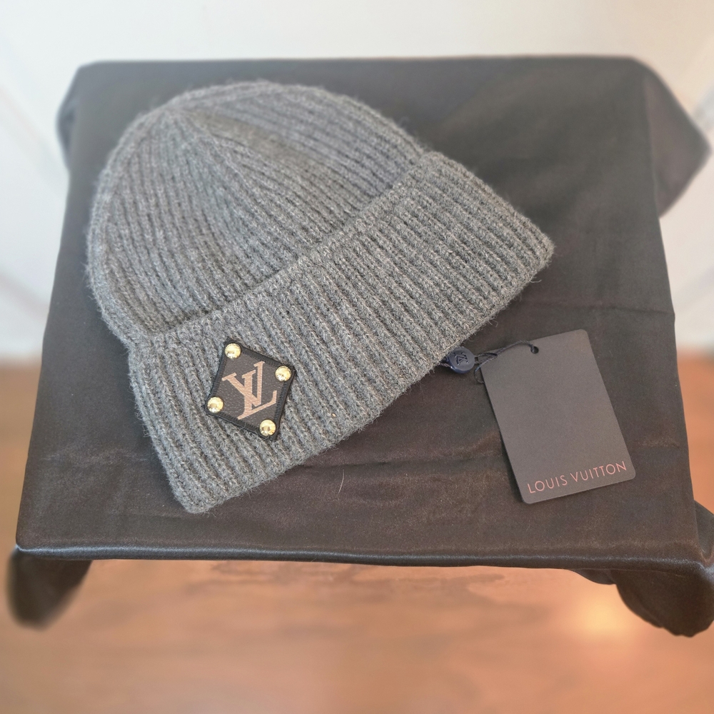 Louis Vuitton Gray Wool Beanie